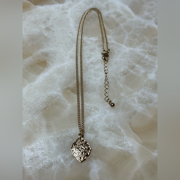 Gold-Tone Pendant Necklace – 16” + 2” Extender – Fashion Jewelry - Picture 2 of 2